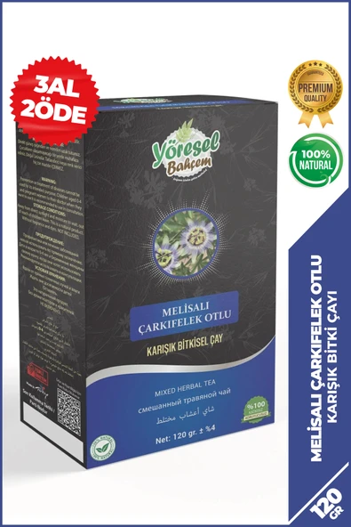 Yöresel Bahçem Melisalı Çarkıfelek Otlu Karışık Bitkisel Çay (120g) ürün görseli 1