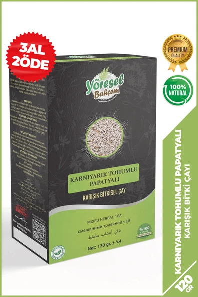 Yöresel Bahçem Karnıyarık Tohumlu Papatyalı Karışık Bitkisel Çay (120g) ürün görseli 1
