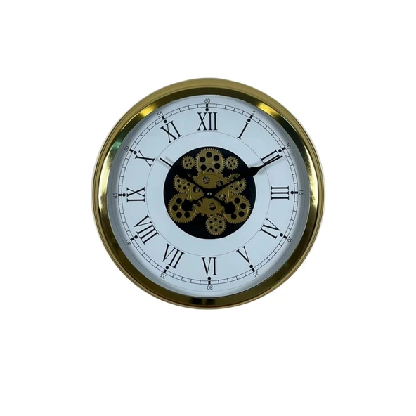 Luxury Gold 60 Cm Çarklı Duvar Saati - Resim 3