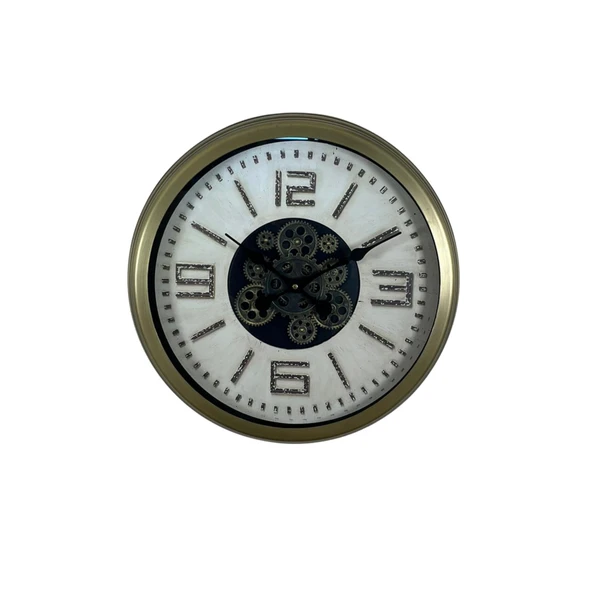 Antique Motion 60 Cm Çarklı Duvar Saati - Resim 3