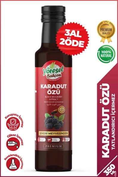 Yöresel Bahçem Karadut Özü (350G) ürün görseli 1