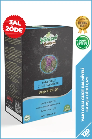 Yöresel Bahçem Yakı Otu Cüce Palmiyeli Karışık Bitkisel Çay 120 gr ürün görseli 1
