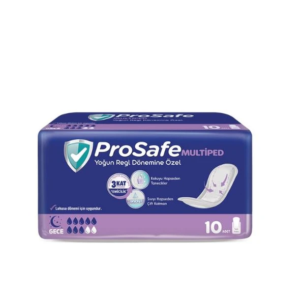 Prosafe Multiped Yoğun Regl Dönemine Özel Medium 10 lu ürün görseli 1