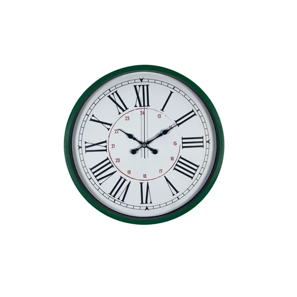 Yeşil 36 Cm Modern Şık Duvar Saati - Resim 3