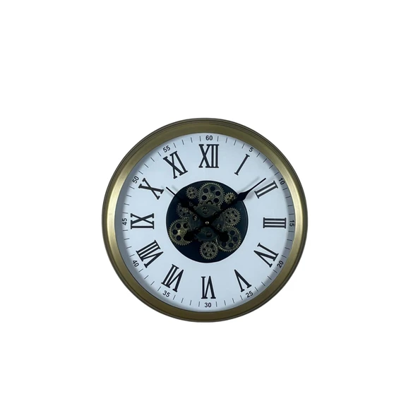 Roma Elegance Eskitme 60 Cm Çarklı Duvar Saati - Resim 3
