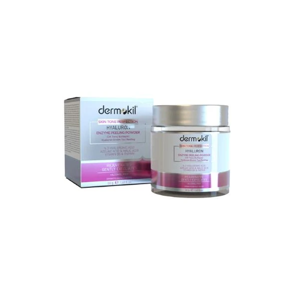 Dermokil Cilt Tonu Eşitleyici Hyaluron Enzim Toz Peeling 50 g ürün görseli 1