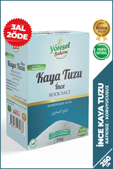 Yöresel Bahçem Kaya Tuzu İnce (250g) ürün görseli 1