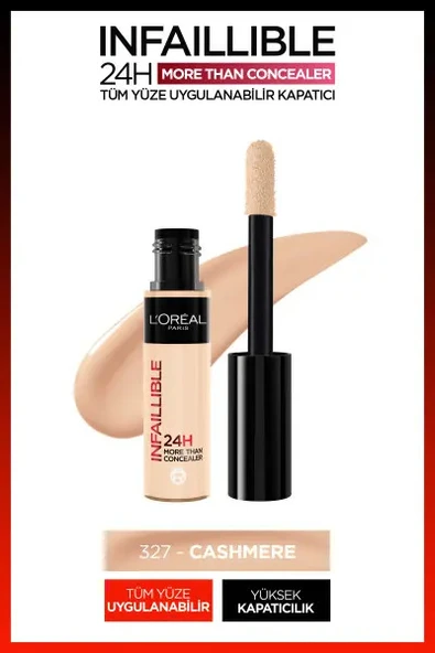 L'Oréal Paris Infaillible 24H Tüm Yüze Uygulanabilir Kapatıcı - 327 Cashmere ürün görseli 1