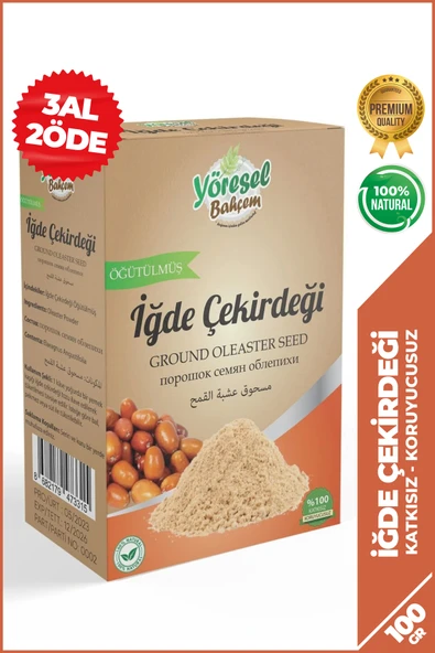 Yöresel Bahçem İğde Çekirdeği Tozu (100g) ürün görseli 1