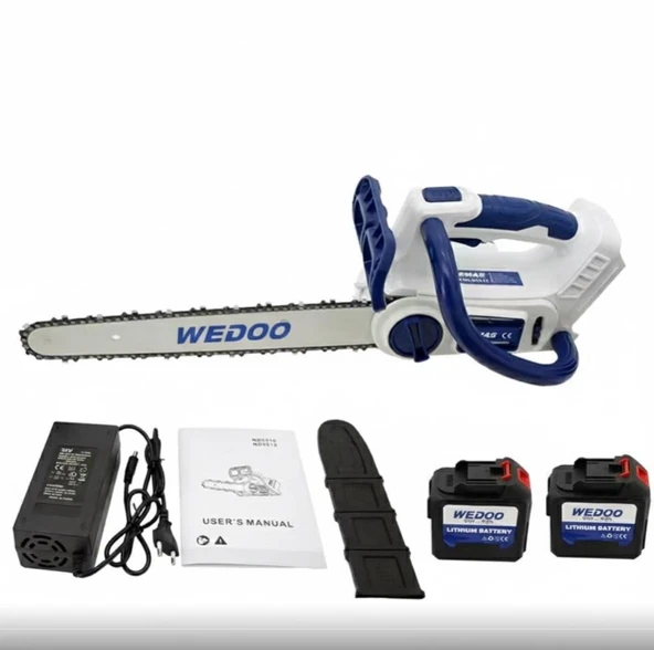 HSGL Wedo MLS-0043 40V Fırçasız Akülü Ağaç Kesim Motoru  2x3Ah Batarya 35 cm Kılavuz ürün görseli 1