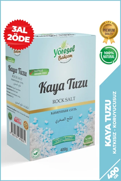 Yöresel Bahçem Kaya Tuzu Kalın (400g) ürün görseli 1