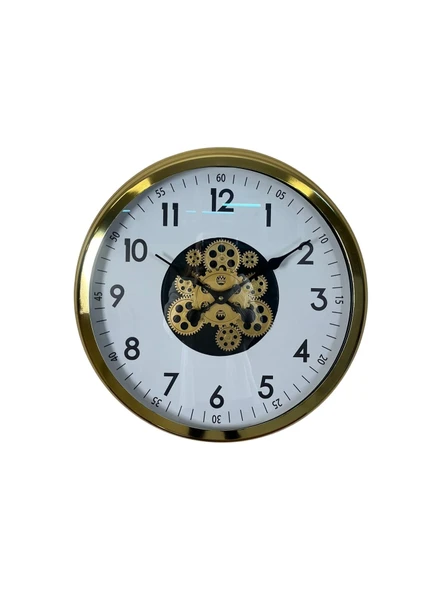 Klasik Gold 60 Cm Çarklı Duvar Saati - Resim 3