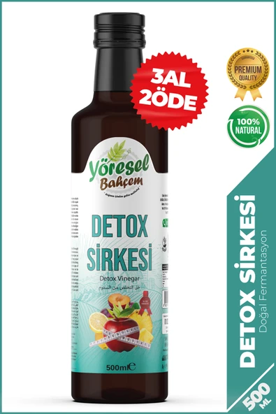 Yöresel Bahçem Detox Sirkesi Doğal Fermantasyon 500 ml ürün görseli 1