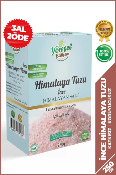 Yöresel Bahçem Himalaya Tuzu İnce (250g) ürün görseli 1