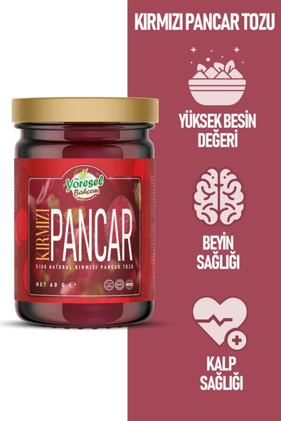 Yöresel Bahçem Kırmızı Pancar Tozu - Resim 5