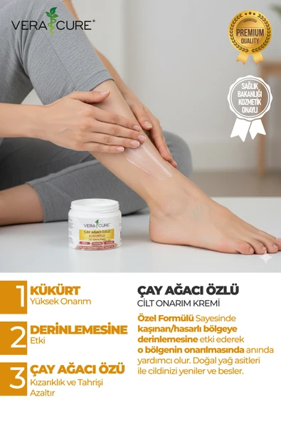 Vera Cure Çay Ağacı Özlü Kükürtlü Krem (150ML) - Resim 3