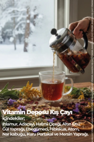 Yöresel Bahçem Kış Çayı 200 gr - Resim 2