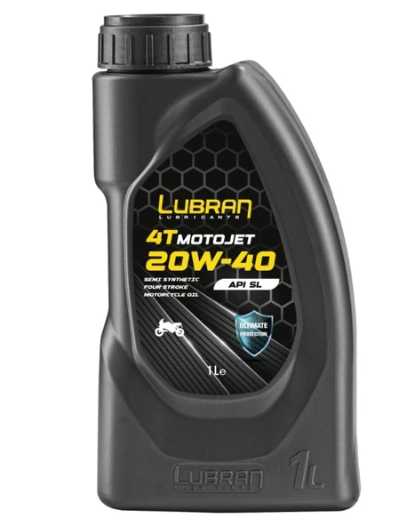 HSGL Lubran MotoJet 4T 20W-40 Motosiklet Motor Yağı 1 Litre ürün görseli 1