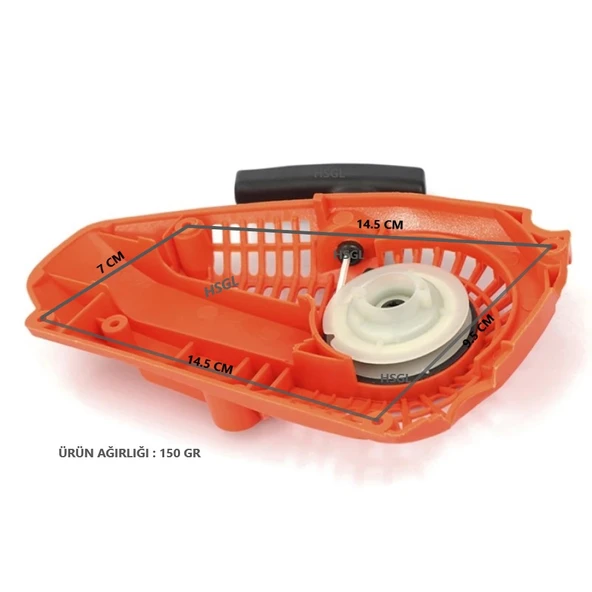 HSGL BUDAMA MOTORLU TESTERE 2500 STARTER KAPAK - Resim 4