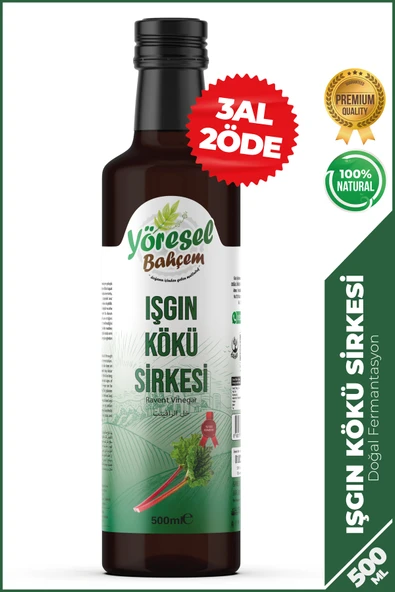 Yöresel Bahçem Işkın Kökü Sirkesi Doğal Fermantasyon (500ml) ürün görseli 1