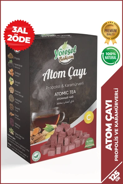 Yöresel Bahçem Atom Çayı Propolisli Karamürverli (125g) ürün görseli 1