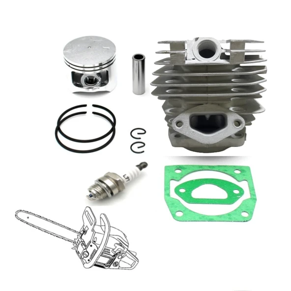 Hsgl Motorlu Testere 4500 /5200 Silindir Piston Conta Buji Set ürün görseli 1