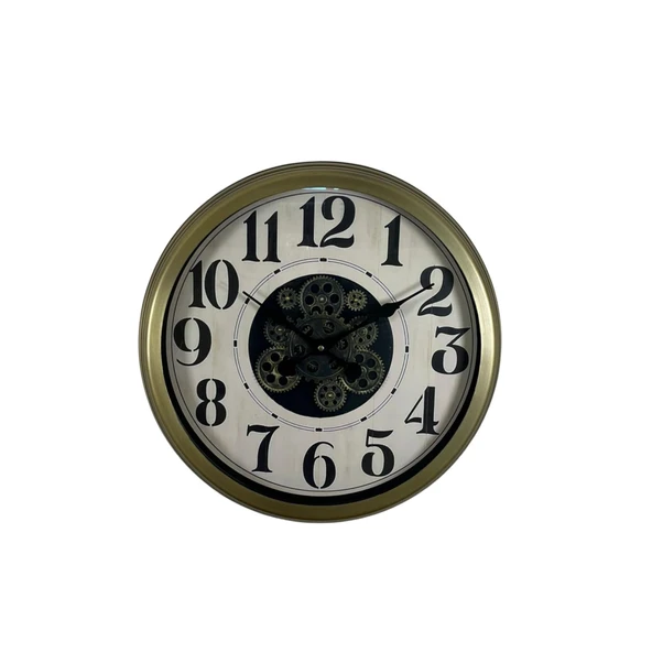 Retro Prime Classic 60 Cm Çarklı Duvar Saati - Resim 3