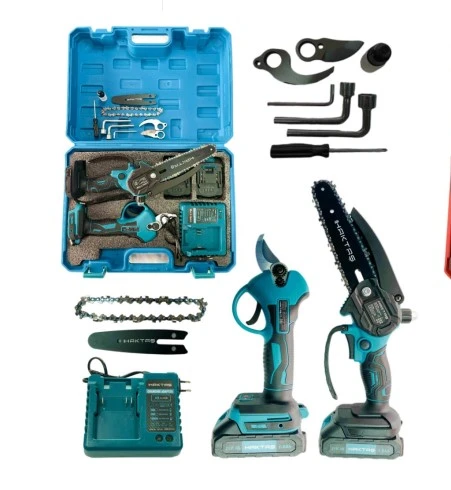 HSGL HKT 425 Akülü Budama Makası  Testere  21V 1.5Ah  DAL KESMEDE GÜÇ Bahçe Budama Makinesi, Yüksek Kesim Gücü, 2 Akülü Set (Ağaç, Asma, Zeytin, Meyve Dalı Kesme) ürün görseli 1
