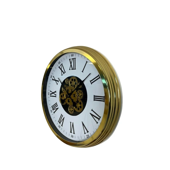 Aurelius Gold 60 Cm Çarklı Duvar Saati - Resim 2
