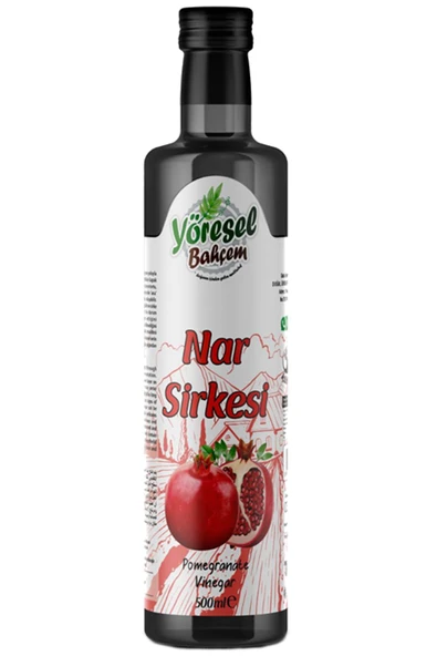 Yöresel Bahçem Nar Sirkesi Doğal Fermantasyon (500ML) ürün görseli 1