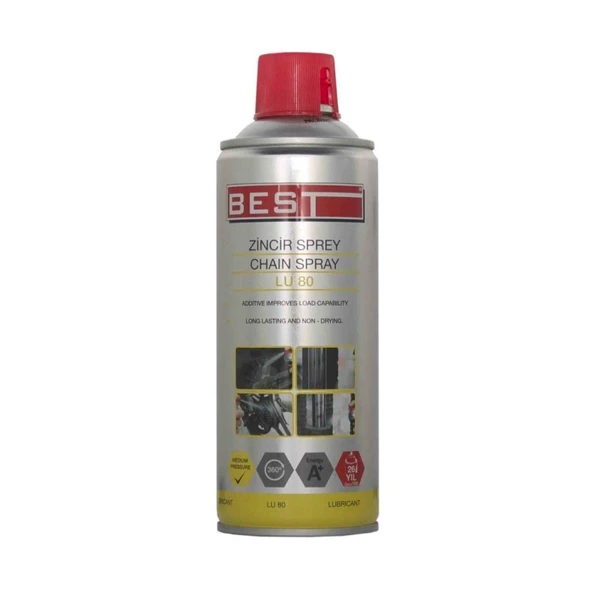 BEST ZİNCİR YAĞLAMA SPREY LU 80 400 ML ürün görseli 1