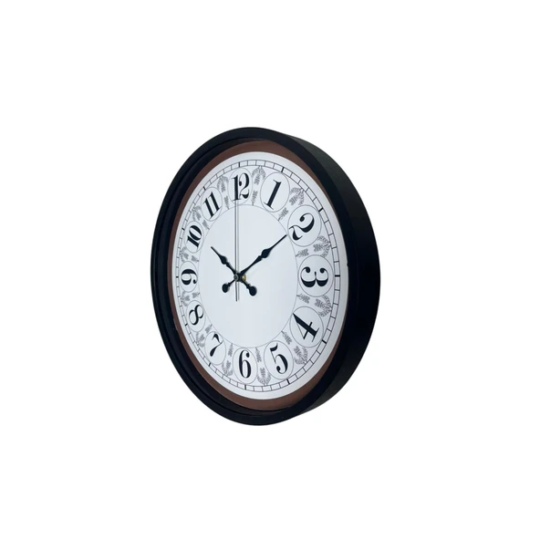 Siyah Motifli 36 Cm Duvar Saati - Resim 2