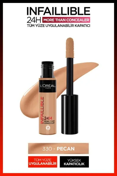 L'Oréal Paris Infaillible 24H Tüm Yüze Uygulanabilir Kapatıcı - 330 Pecan ürün görseli 1