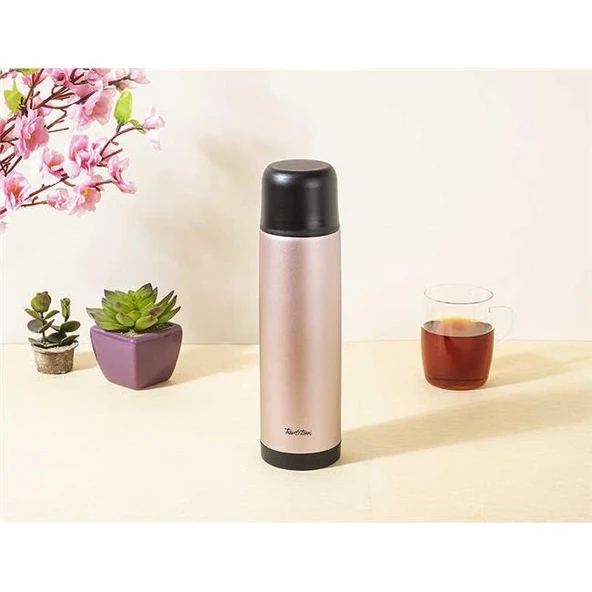 Tantitoni Rose Gold Paslanmaz Çelik Termos 750Ml ürün görseli 1
