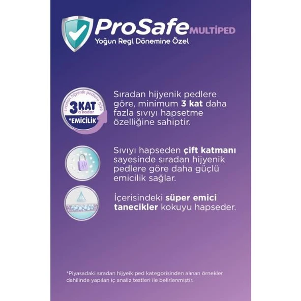 Prosafe Multiped Yoğun Regl Dönemine Özel Medium 10 lu - Resim 2