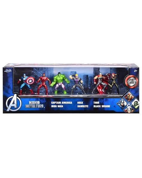 Jada Nano Metalfigs Marvel Avengers Diorama 6’lı Metal Figür Seti 4 cm 35006 ürün görseli 1