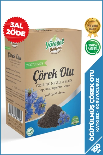 Yöresel Bahçem Çörek Otu Öğütülmüş (150gr) ürün görseli 1
