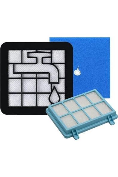 Boyser Philips Uyumlu Fc 9330 / 9331 / 9332 / 9334 / 9350 / 9351 / 9352 Hepa Filtre Seti PowerPro Compact / PowerPro City ( Power Cyclone 5 ) ürün görseli 1