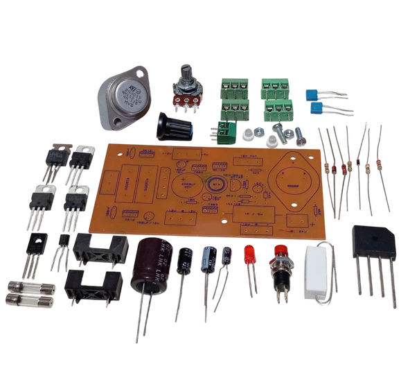 Kısa Devre Korumalı DC 0-24V 1A Ayarlı, +5V, -5V, +12V, -12V Sabit Çıkışlı Güç Kaynağı Kendin Yap Hobi Devresi DIY Lehimleme Kiti Demonte(Montesiz) ürün görseli 1