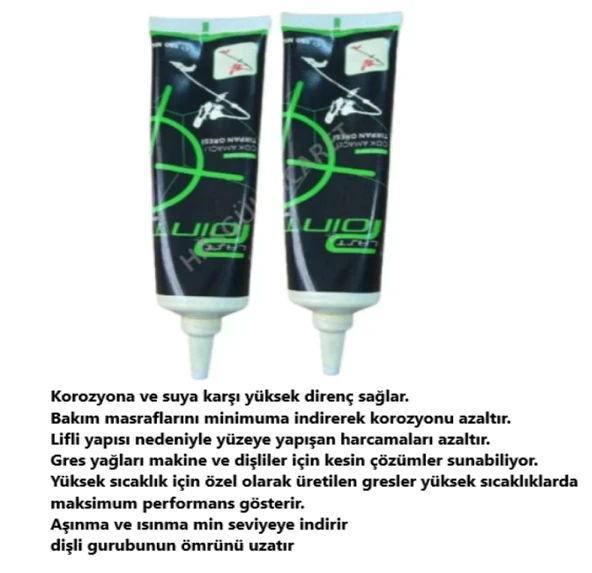 HSGL Tırpan ve Diğer Makinalar Dişli Gres Yağı 2x150 ml   2 adet tüp - Resim 4