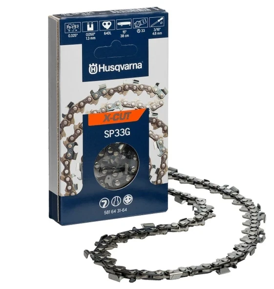 Hsgl Ağaç kesim Motorlu Husqvarna 3/8 36 diş orjinal zincir ürün görseli 1