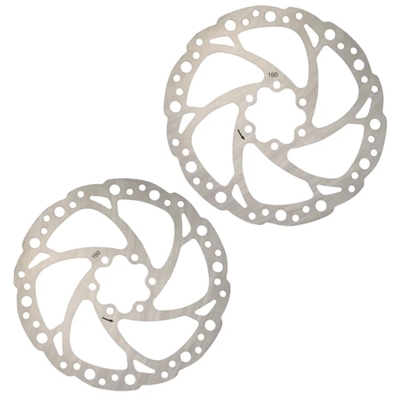 Hsgl Bisiklet İkili Disk Fren Rotor 160 mm 6 Vidalı 2 adet rotor Bisiklet Fren Sistemleri ürün görseli 1