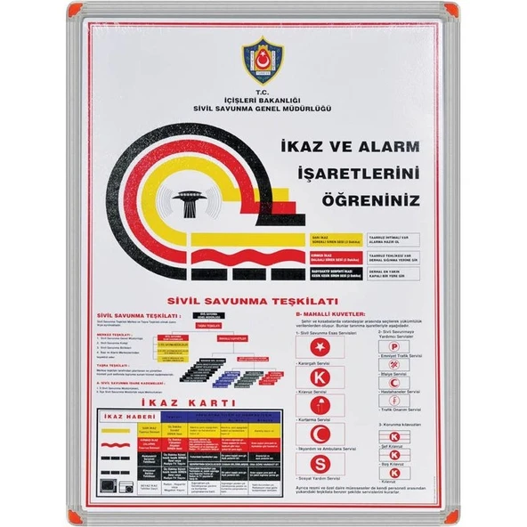 İKAZ ve ALARM İŞARETLERİ (Alüminyum Çerçeve) ürün görseli 1