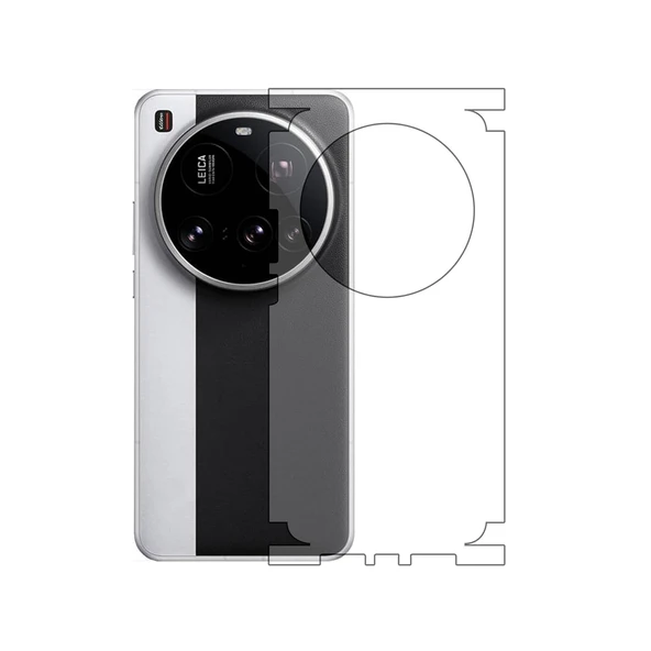 Xiaomi 14 Ultra ile Uyumlu 360 Arka Kaplama   Şeffaf ürün görseli 1