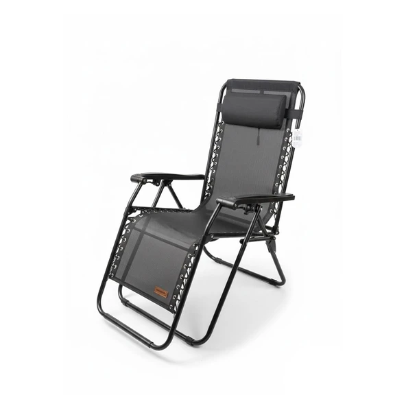 Madfox EasyRest Katlanır Şezlong Sandalye GRİ ürün görseli 1