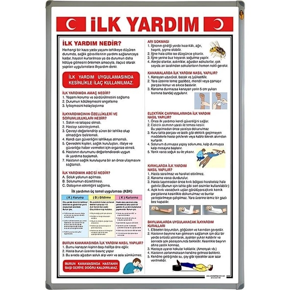 İLK YARDIM LEVHASI (Alüminyum Çerçeve) ürün görseli 1