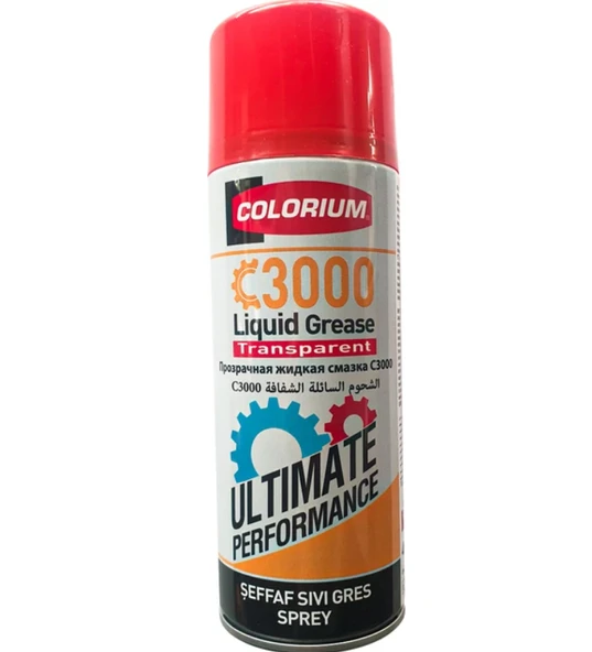 HSGL COLORIUM Şeffaf Sıvı Gres  400 ml  Yüksek Performanslı Yağlayıcı ve Koruyucu Sprey ürün görseli 1