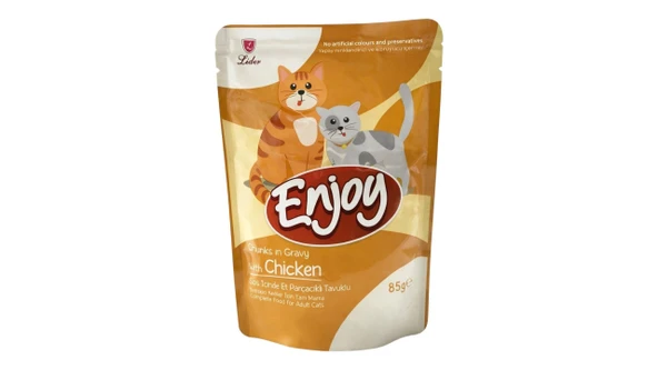 Enjoy Tavuk Etli Yaş Kedi Maması 85 g ürün görseli 1