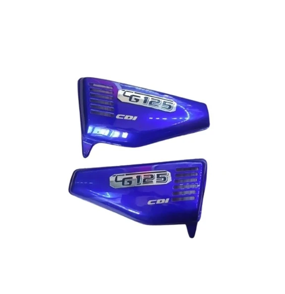 HSGL Motosiklet CG Yan Kapak Takımı  Mavi Parlak Renk Sağ  Sol Kapak CG 125 / CG 150 Uyumlu ürün görseli 1