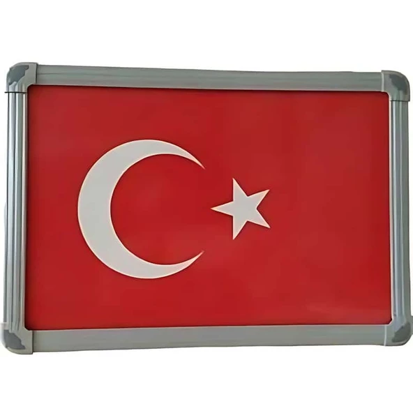 TÜRK BAYRAĞI (Alüminyum Çerçeve) - 20x30cm ürün görseli 1